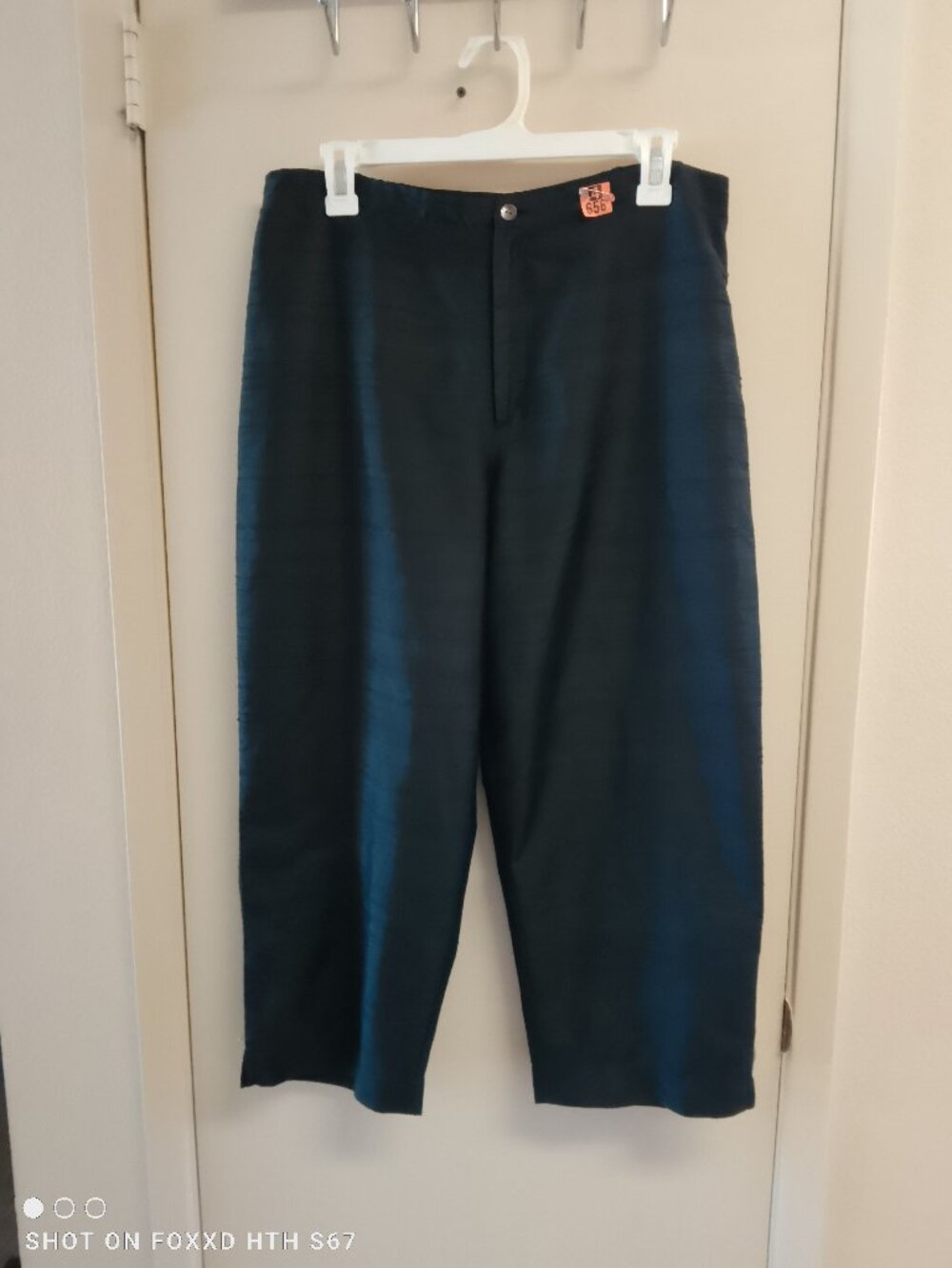 Women's Chico's Design Vintage Black Silk Crop Pants Size 2 US 12